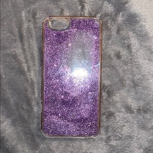 purple glitter iphone case for iphone 6